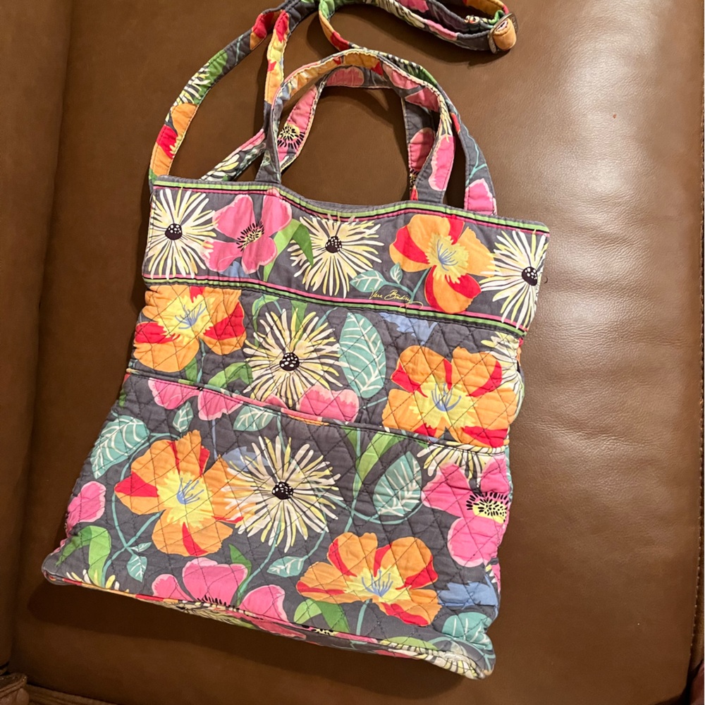 Vera Bradley Jazzy Bloom 2013 Retired Pattern Tote/Crossbody